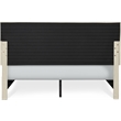 ClickDecor Edmond Storage Bed wAdjustable Height Headboard Queen Size Beige