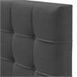 ClickDecor Edmond Storage Bed wAdjustable Height Headboard King Size Dark Gray