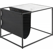 ClickDecor Wilson Magazine Storage End Table Marble Print