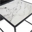 ClickDecor Wilson Magazine Storage End Table Marble Print