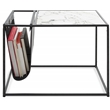 ClickDecor Wilson Magazine Storage End Table Marble Print