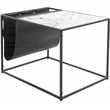 ClickDecor Wilson Magazine Storage End Table Marble Print
