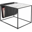 ClickDecor Wilson Magazine Storage End Table Marble Print