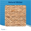 Click365 Storage Trunk Farmhouse Style Large Deep Woven Natural Wicker Chest