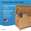 ClickDecor Wilson Farmhouse Wicker Trunk Acacia 30
