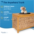 ClickDecor Wilson Farmhouse Wicker Trunk Acacia 30