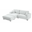 Alexent Modular Sectional Sofa w Ottoman LEFT-Facing Chaise Couch Light Gray
