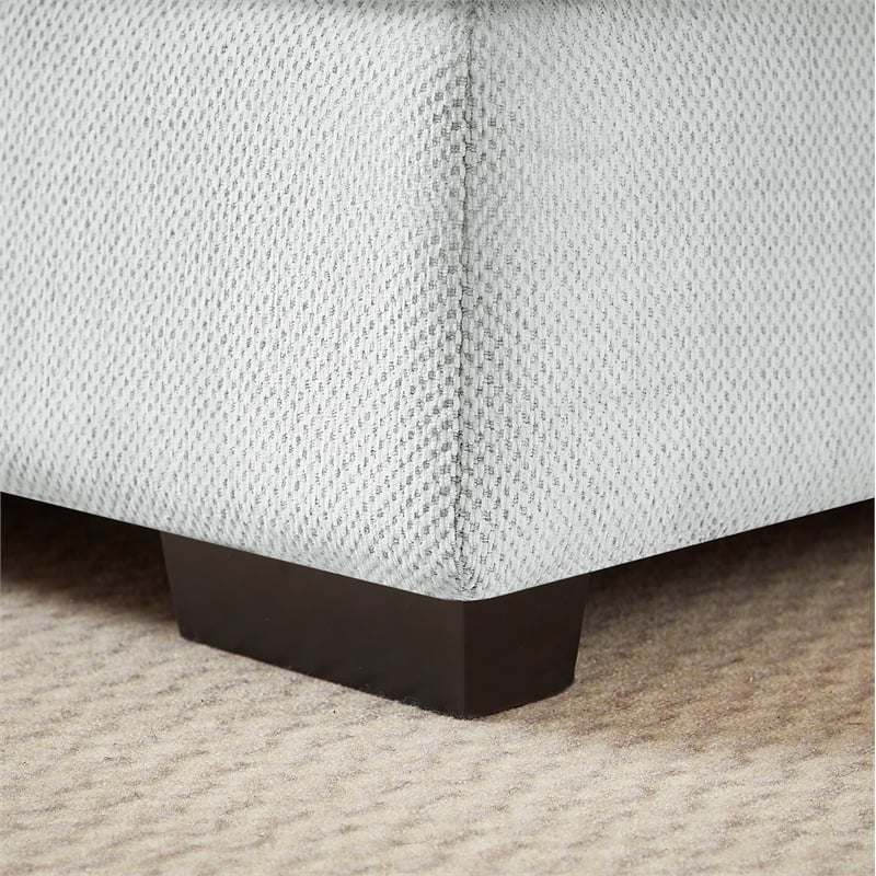 Alexent Modular Sectional Sofa w Ottoman LEFT-Facing Chaise Couch Light Gray