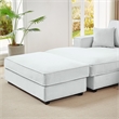 Alexent Modular Sectional Sofa w Ottoman LEFT-Facing Chaise Couch Light Gray
