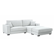 Alexent Modular Sectional Sofa w Ottoman RIGHT-Facing Chaise Couch Light Gray