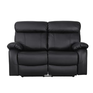 Alexent Leather Recliner Loveseat Power Lift Reclining Sofa Theater Couch Black