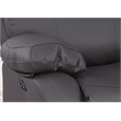 Alexent Leather Recliner Loveseat Power Lift Reclining Sofa Theater Seating Gray