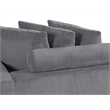 Alexent Sectional Sofa Deep Seat Couch Fabric Sleeper Chaise Couch Gray