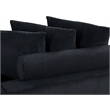 Alexent Fabric Sectional Sofa Deep Seat Left Facing Sleeper Chaise Dark Gray