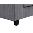 Alexent Fabric Sectional Sofa Deep Seat Left Facing Sleeper Chaise Gray
