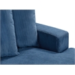 Alexent Deep Seat Sofa Sectional Fabric Sleeper Couch Bed Blue