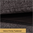 Modular Loveseat with Ottoman Chaise Chenille Wide Couch Sectionals Dark Gray