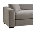 Modular Loveseat with Ottoman Chaise Chenille Extra Wide Couch Sectionals Gray
