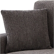 3 Seat Sofa Couch with Chaise Deep Modular Sectionals Chenille Sofa Dark Gray