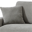 Deep Sectional Sofa with Chaise 3 Seat Modular Sofa Chenille Couch Gray