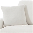 Large Sectional Sofa with Chaise 3 Seat Modular Sofa Chenille Couch White