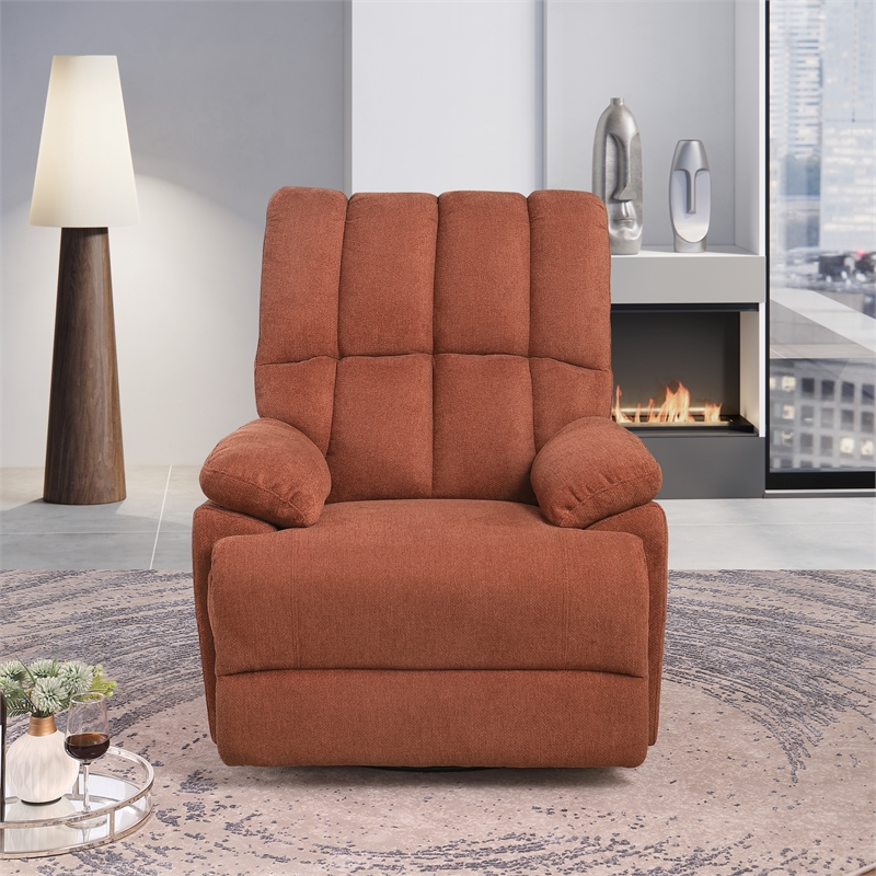 Ada Dual Motor Power Lift Recliner With USB Port Fabric Upholstered Caramel