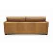 Hello Sofa Home Raffa 3-Seater Contemporary Top Grain Leather Sofa in Brown