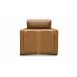 Hello Sofa Home Raffa Contemporary Top Grain Leather Club Armchair in Brown