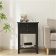 Solid Pine Wood 2 Drawer Nightstand