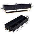 WPFurniture Glam Tv Stand in Black