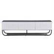 WPFurniture Glam Tv Stand in White & Gray