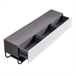 WPFurniture Glam Tv Stand in White & Gray