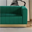 Foxy Velvet Sofa in Green