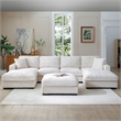 Scarlet Velvet Corduroy Sofa in Cream