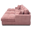 Scarlet Velvet Corduroy Sofa in Pink