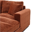 Scarlet Velvet Corduroy Sofa in Brown