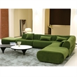 Vivienne L-Shape Velvet Sectional Sofa in Green
