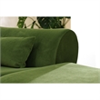Vivienne L-Shape Velvet Sectional Sofa in Green