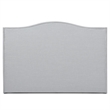 Hampton Linen Fabric Upholstered King Platform Bed in Light Blue