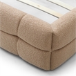 Electra Queen Size Fabric Upholstered Bed Frame in Camel