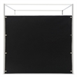 Jeffrey Canopy Velvet Upholstered King Bed Frame In Cream