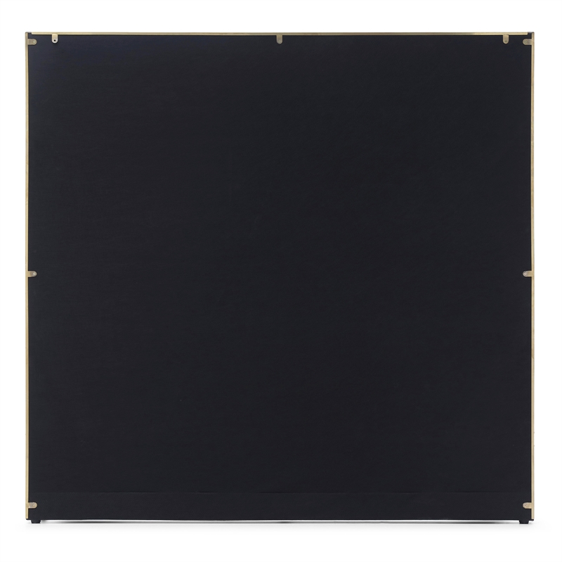 Rollie Vegan Leather Upholstered Queen Bed Frame In Black