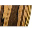 Modrest Gilcrest Faux Marble & Stainless Steel Coffee Table in Brown/Gold