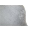 Modrest Andros Contemporary Metal & Marble End Table in Black/White