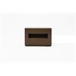 Modrest Ceres 2-Drawer Modern MDF Wood Veneer Nightstand in Oak/Gray