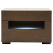 Modrest Ceres 2-Drawer Modern MDF Wood Veneer Nightstand in Oak/Gray