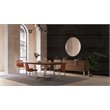 Modrest Gilroy Modern Stainless Steel & Wood Dining Table in Walnut