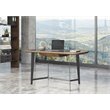 Modrest Girard 1-Drawer Modern Metal & Veneer Desk in Walnut/Black
