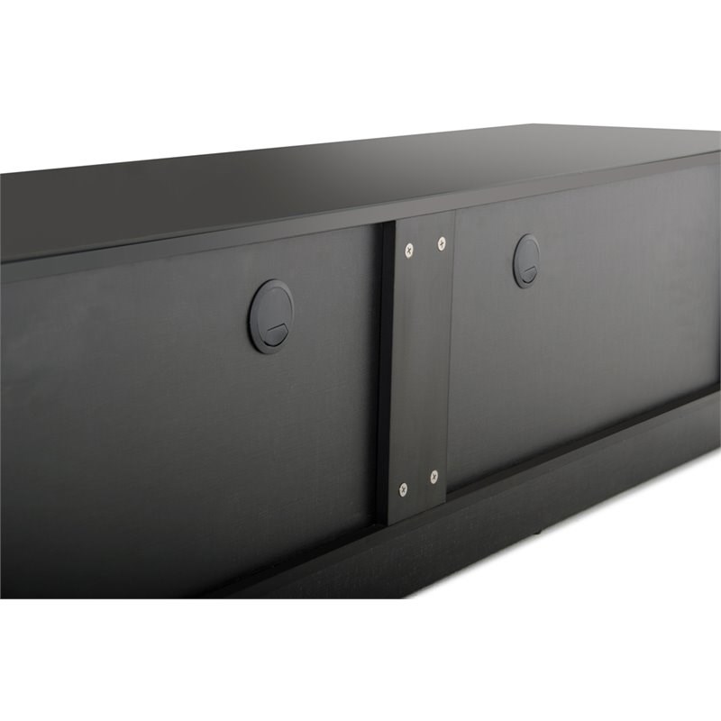 Modrest Caeden Contemporary MDF Wood & Metal TV Stand for TVs up to 79