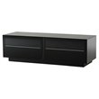 Modrest Carter Wood & Tempered Glass TV Stand for TVs up to 59